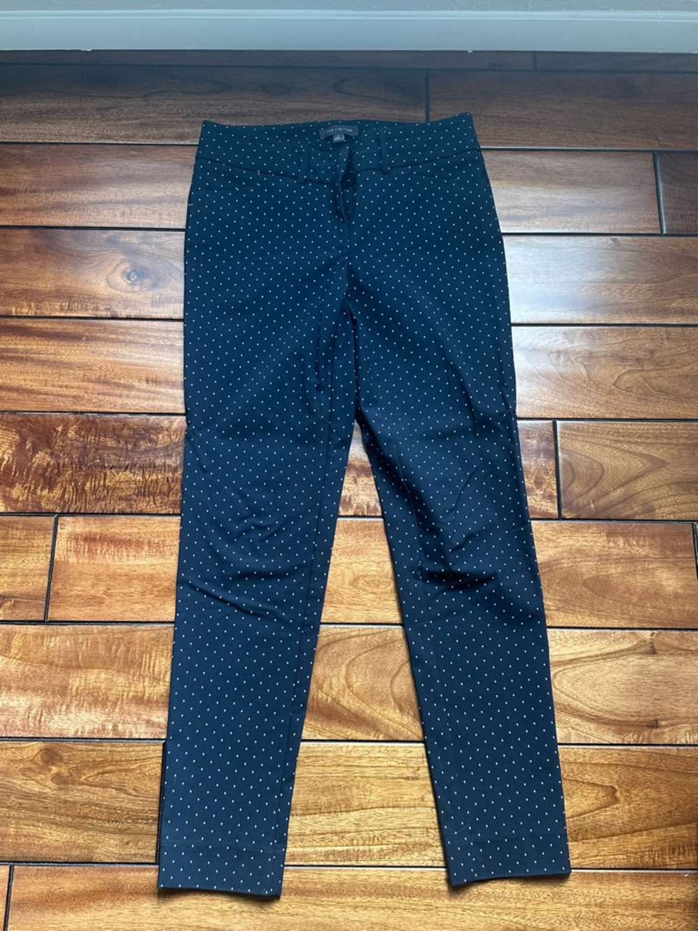 The Limited Navy Blue Polka Dot Trousers